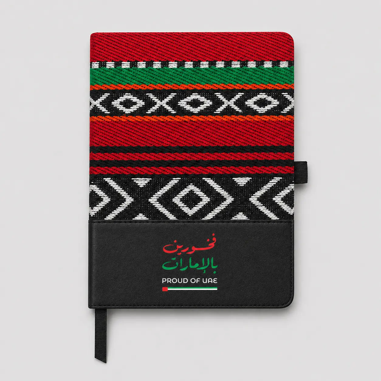 Proud of UAE Dorniel A5 Notebook with Calendar & Pen Loop – UAE National Day Printava