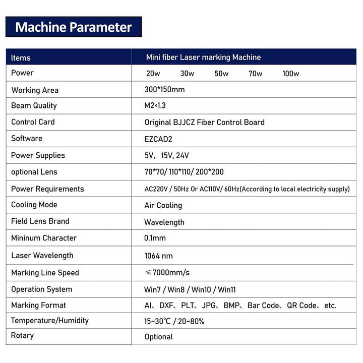 MINI FIBER LASER MARKING MACHINE