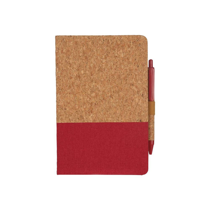 Eco-Neutral A5 Cork Fabric Hard Cover Notebook and Pen Set