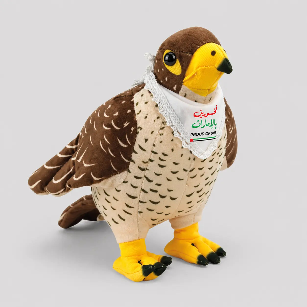 Proud of UAE Falcon Plush Toy with Branded Scarf – UAE National Day Printava