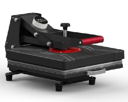 Heat Press Machine 38x38cm - F3802, black and red design