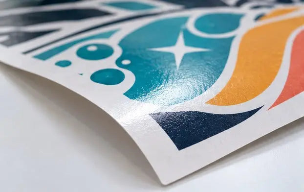 Custom Printed Paper Car Mats - 4 Color Woodfree 80gsm — Paper stock close-up