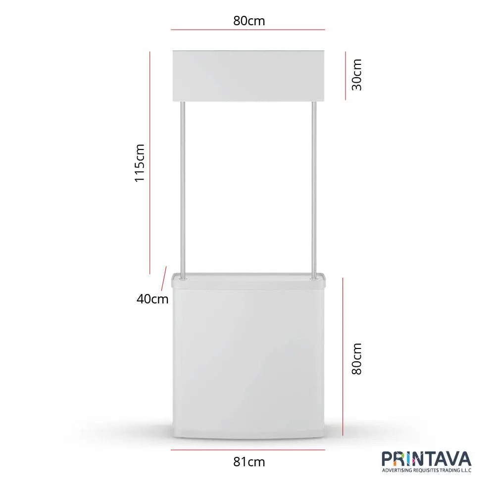Mini Booth Table Portable Promotional Counter Table Foldable B | Printava