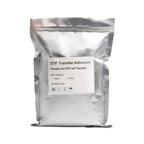 DTF Printing Hot Melt Powder 5kg in metallic packaging, designed for superior adhesion and vibrant print quality on textiles.