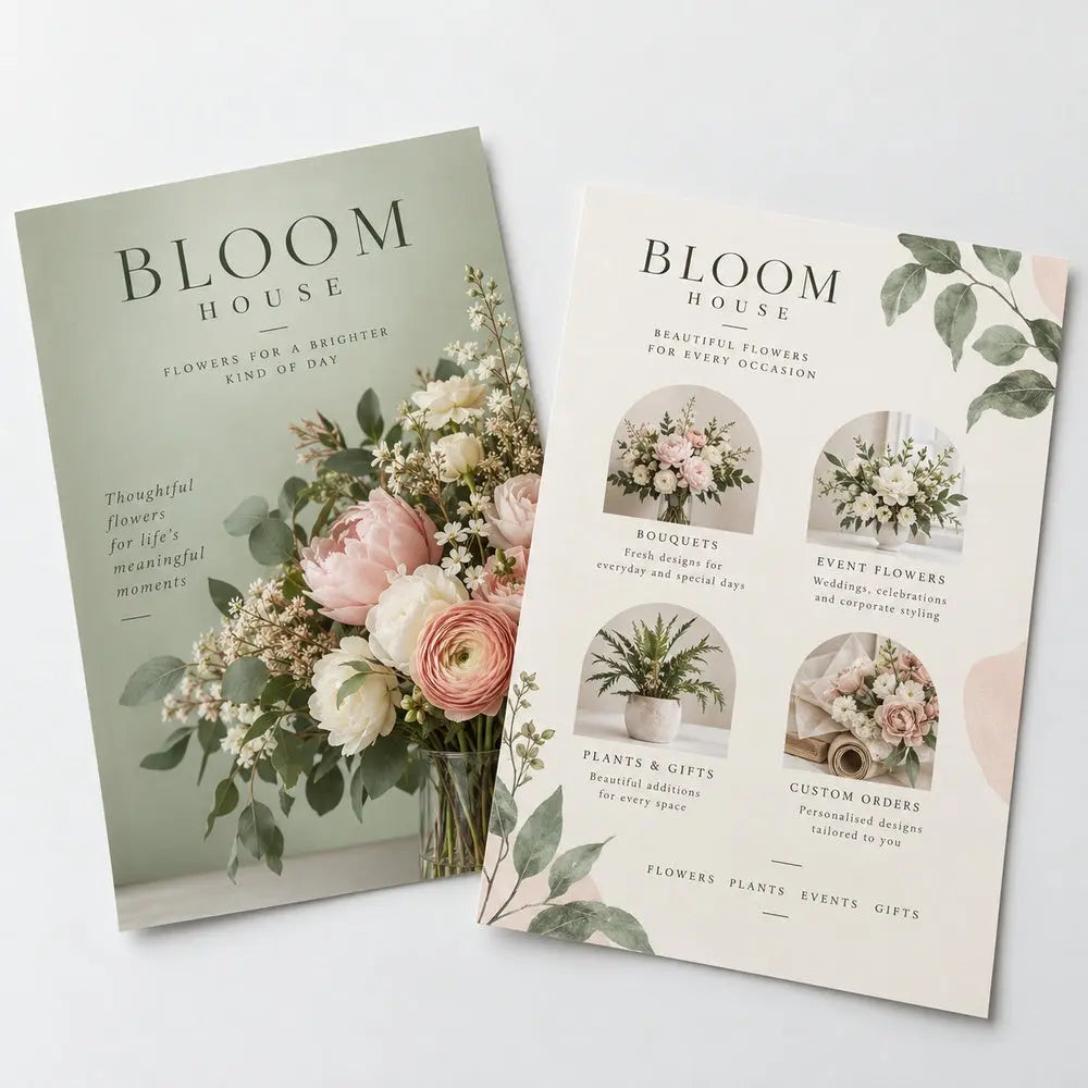 Custom Flyer Printing – 170gsm Glossy Paper – custom printed sample, view 2