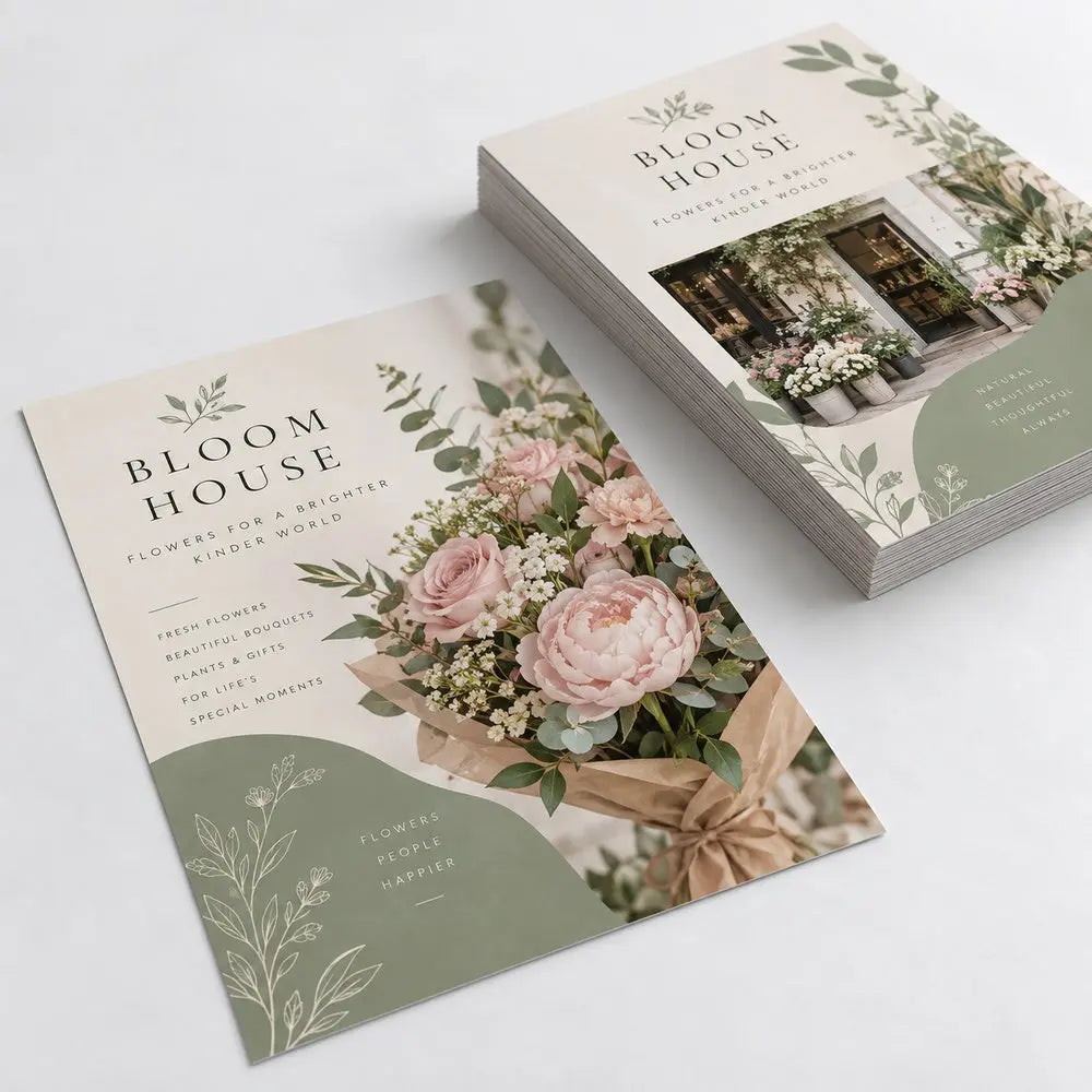 Custom Flyer Printing – 170gsm Glossy Paper – custom printed sample, view 4