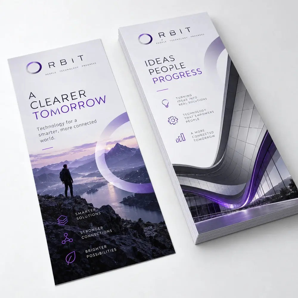 Custom DL Flyer Printing – 100gsm Wood-Free Paper – custom printed sample, view 1