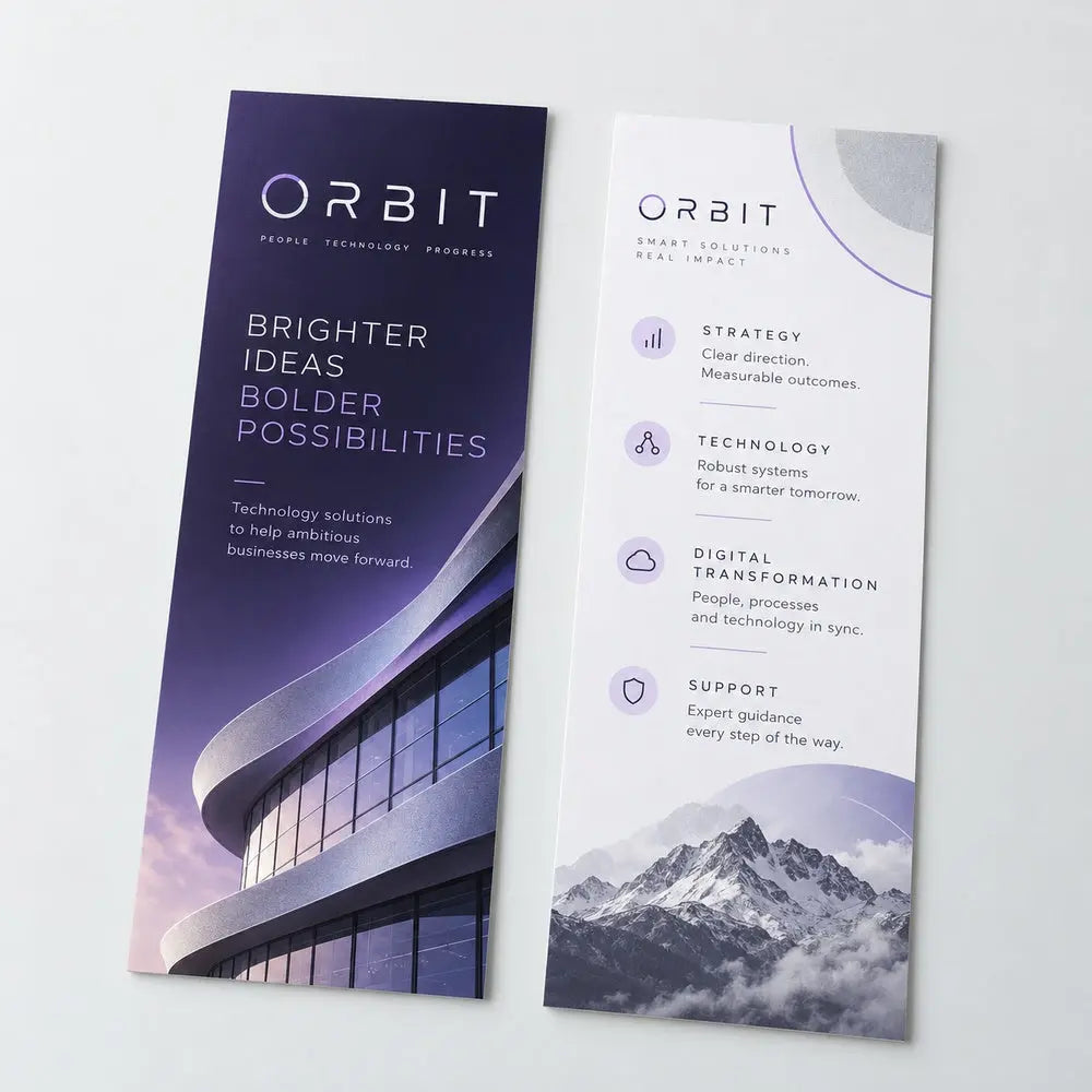 Custom DL Flyer Printing – 100gsm Wood-Free Paper – custom printed sample, view 2