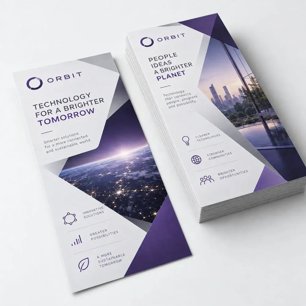 Custom DL Flyer Printing – 100gsm Wood-Free Paper – custom printed sample, view 4