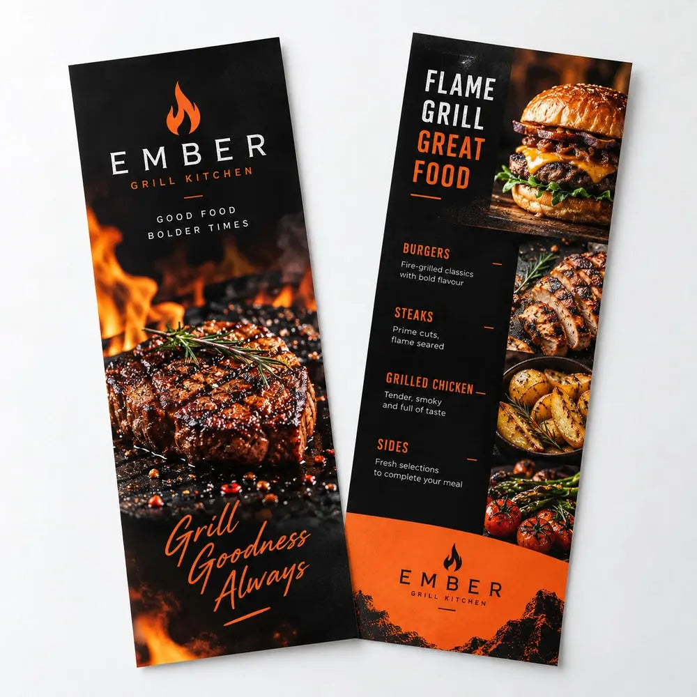 Custom DL Flyer Printing – 135gsm Glossy Paper – custom printed sample, view 2