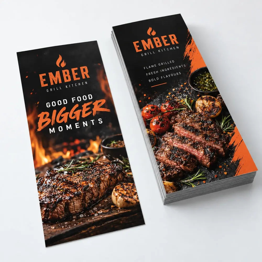 Custom DL Flyer Printing – 135gsm Glossy Paper – custom printed sample, view 4