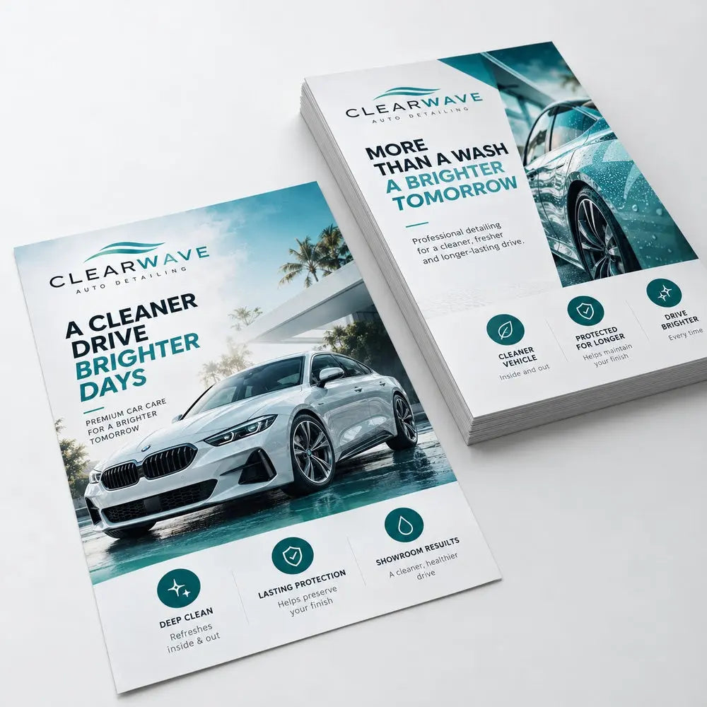 Custom Flyer Printing – 100gsm Wood-Free Paper – custom printed sample, view 4