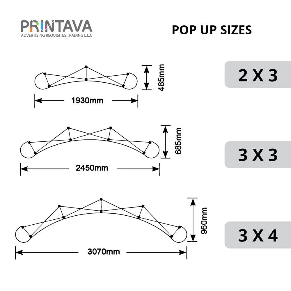 POP UP DISPLAY BACKDROP 3X3