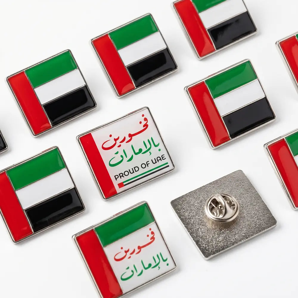 UAE Flag Pin Badge – UAE National Day Enamel Flag Lapel Pin