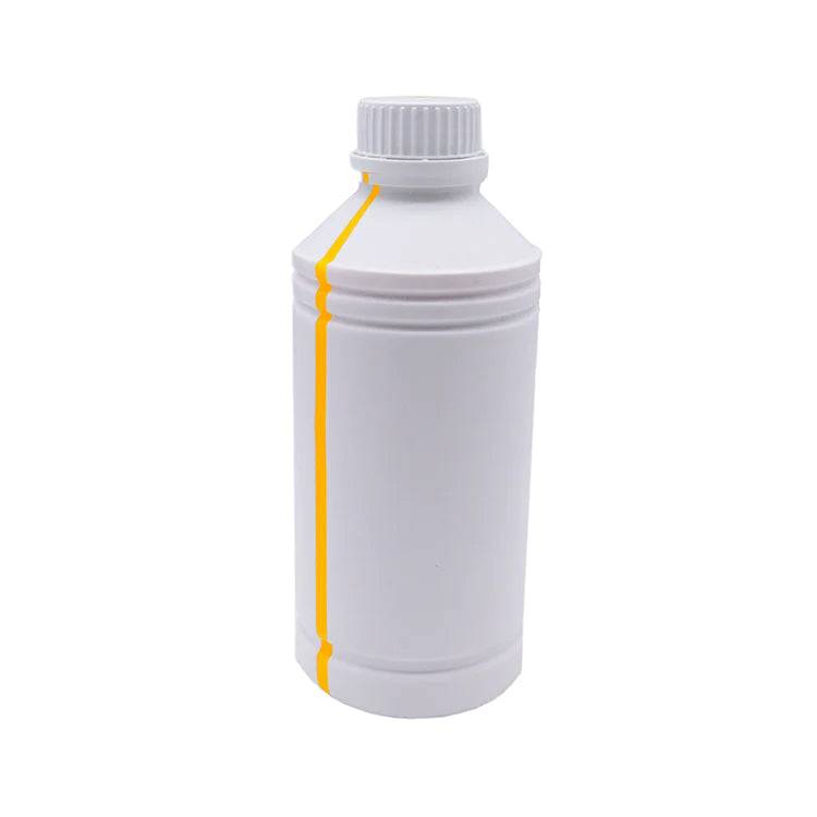 DTF Ink 1L in yellow, ideal for Direct to Film printing, producing vibrant yellow tones with superior durability for arts and crafts materials.
