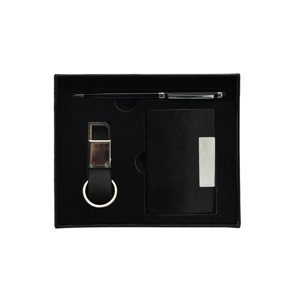 Set of Card Holder, Pen and Keychain