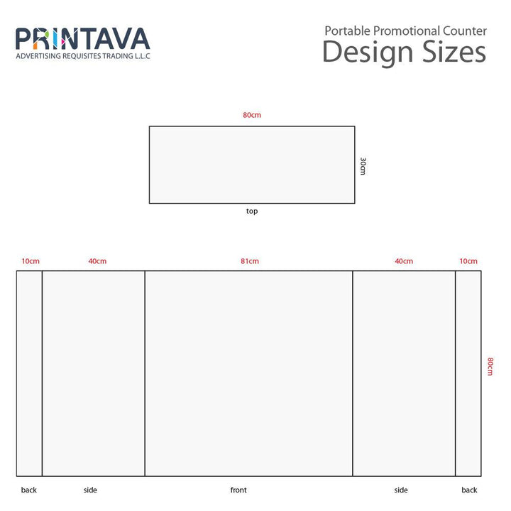 Portable Promotional Counter Table Foldable Booth Kiosk